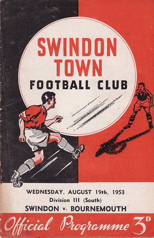 <b>Wednesday, August 19, 1953</b><br />vs. Bournemouth and Boscombe Athletic (Home)